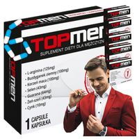 6x Tabletki na erekcje potencje TOP-MEN Libido Sex Szybki Efekt Działa 24h