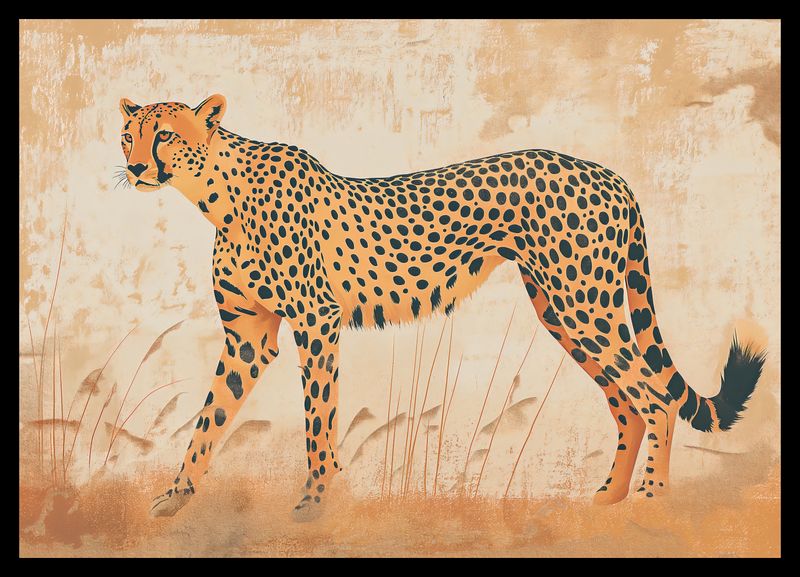 Plakat 42x29,7cm Gepard w Ruchu zdjęcie 2