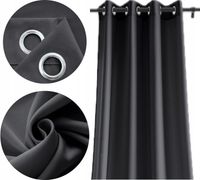 ZASŁONY GOTOWE GŁADKIE 140x250 NA PRZELOTKACH ZASŁONA MATOWA KÓŁKA KOLORY