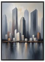 Plakat w ramie miasto obraz sklep z obrazami 61x91 cm w czarnej ramie