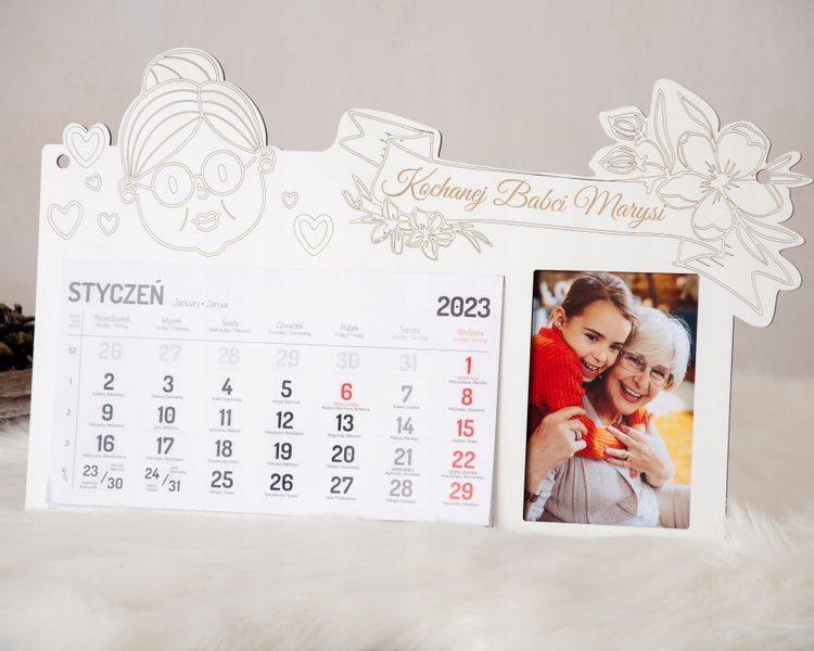 Kalendarz ze zdjęciem prezent dla babci na Arena.pl