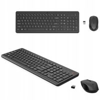 ZESTAW KLAWIATURA I MYSZ BEZPRZEWODOWA HP 330 1600 DPI 2.4 GHz CZARNY