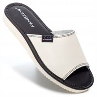 Kapcie Skórzane Damskie Pantofle Domowe Laczki Góralskie 36-41 PanSzew