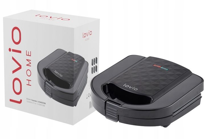 Toster Opiekacz do orzeszków tostów Gofrownica sandwich 6w1 1000W LOVIO zdjęcie 5