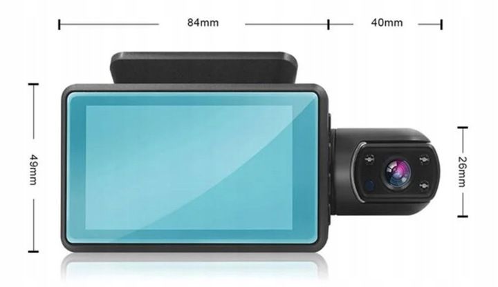 WIDEOREJESTRATOR KAMERA SAMOCHODOWA REJESTRATOR JAZDY HD DWA OBIEKTYWY zdjęcie 11