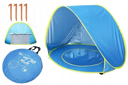 Namiot Plażowy Basen Parawan z Brodzikiem 120cm - Idealny dla dzieci na Arena.pl