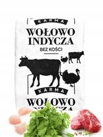 10 KG MIĘSO MROŻONE DLA PSA WOŁOWO INDYCZE BEZ KOŚCI BARF WOŁOWINA INDYK