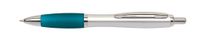 Długopis SWAY, srebrny, turkusowy