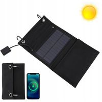 INTELIGENTNY TURYSTYCZNY PANEL SOLARNY 5V ŁADOWARKA SŁONE TORBA SKŁADANA