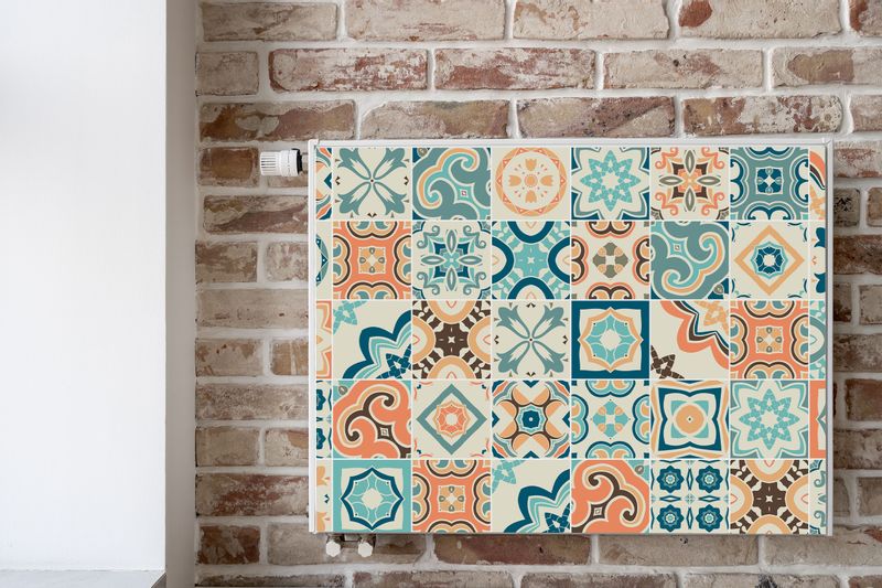 Osłona MAGNETYCZNA Grzejnika Marokańska Mozaika Imitacja Płytek 100cm x 60cm zdjęcie 6