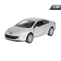 Model 1:34, Peugeot Coupe 407, srebrny