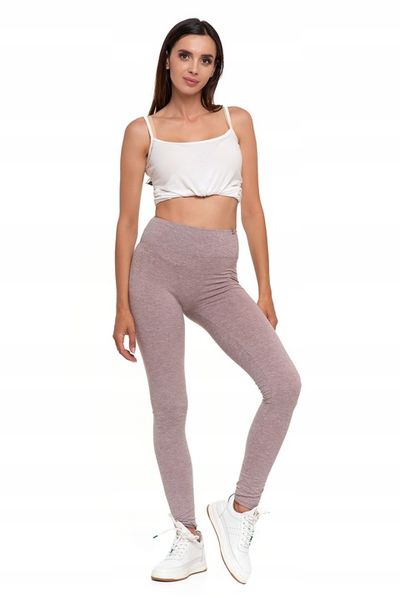 Moraj Legginsy z Wysokim Stanem 1000-018 Beż L/XL zdjęcie 7