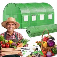 TUNEL FOLIOWY OGRODOWY SZKLARNIA 4,5x2x2m FOLIA 9m² FOLIAK UV-4 PREMIUM