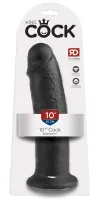 king cock czarny model zakrzywiony 25 cm z przyssawką pvc