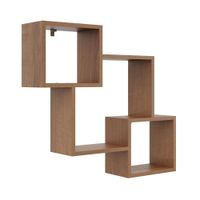 Półka ścienna, wisząca, regał, 78x18x71 cm, orzech, mat | TYLETEGOTU