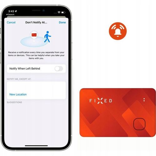 Fixed lokalizator Bluetooth tracker karta do portfela do Apple My Find na Arena.pl