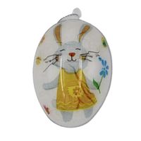 Jajko Akrylowe Dekoracyjne na Wielkanoc - Szczęśliwy Zajączek