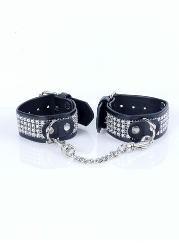 Fetish B - Series Handcuffs With Cristals 3 Cm Silver na Arena.pl
