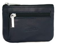 etui na klucze bellugio ze skóry naturalnej - granatowe