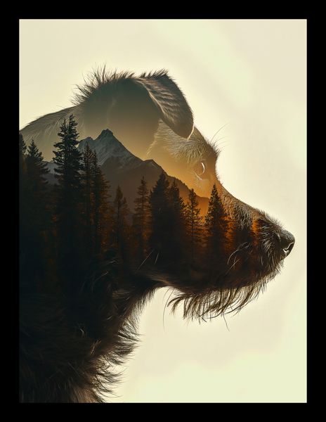 Plakat 15x20cm Psi Duch Lasu zdjęcie 2