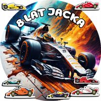 OPŁATEK NA TORT 30CM - F1 FORMUŁA 1 + IMIĘ + GRATIS! 24CM 26CM