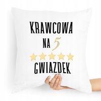 Poduszka Dla Krawcowej Krawca Na 5 Gwiazdek Z Nadrukiem Ze Zdjęciem