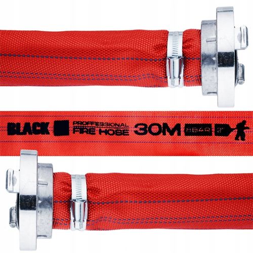 WĄŻ STRAŻACKI PARCIANY DO WODY SZAMBA 2" 52MM 30M Z SZYBKOZŁĄCZAMI DO POMPY na Arena.pl