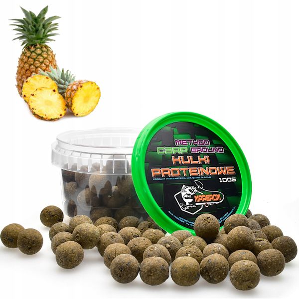 KULKI PROTEINOWE MARGROM 16mm 100g ANANAS zdjęcie 1