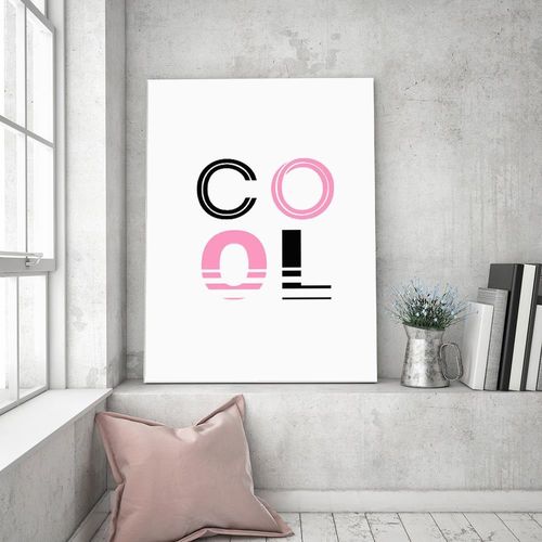 Obraz na płótnie – Canvas, napis Cool 40x60 na Arena.pl