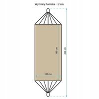 HAMAK 2-osobowy POKROWIEC 200x150cm Royokamp
