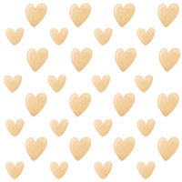 Naklejki Na Ścianę Dla Dzieci Żółte SERDUSZKA Serca ZESTAW 60cm x 30cm