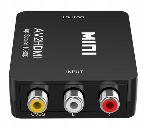 ADAPTER AV RCA DO HDMI KONWERTER CINCH CVBS 1080P RCA - HDMI na Arena.pl