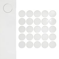Zaślepki Samoprzylepne Kolor Biały Połysk Gładki fi14 mm 25szt ZM285