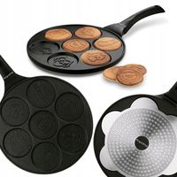 PATELNIA Indukcja 7x PANCAKES do NALEŚNIKÓW Konighoffer Animals 26,5 cm