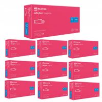 Rękawice Nitrylowe 100 szt. 8-M Nitrylex Magenta - 10 szt.