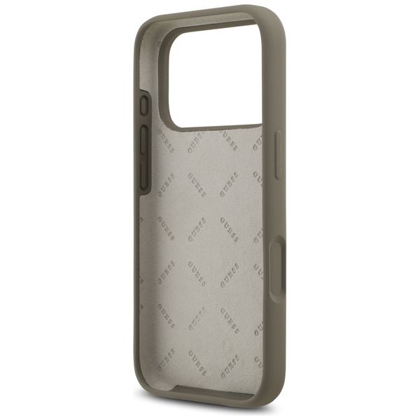etui guess silicone big 4g script do     iphone 17 pro brązowy zdjęcie 7