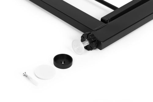 Bramka barierka zabezpieczająca 74-132 cm na schody i drzwi stal czarna na Arena.pl