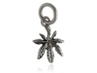 OKSYDOWANY SREBRNY WISIOREK LISTEK MARIHUANA MARY