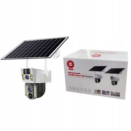 ZEWNĘTRZNA KAMERA SOLARNA TYP-C DWA OBIEKTYWY 8MPx NA KARTE SIM 4G LTE ZOOM na Arena.pl