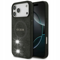Etui GUESS 4G Ring Classic Logo MagSafe do iPhone 17 Pro Max Czarny