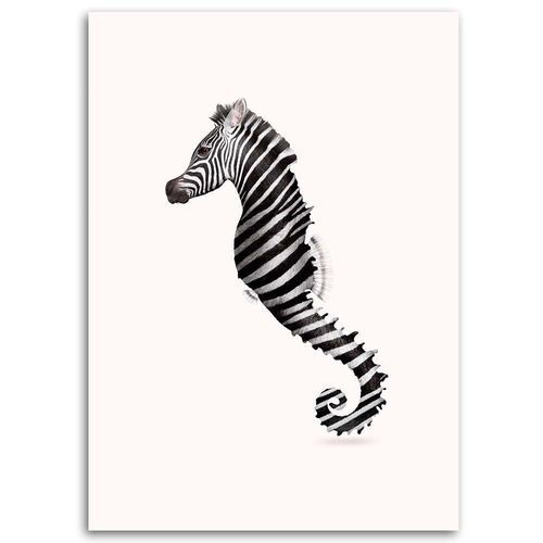 Deco Panel, Abstrakcja zebra morska 50x70 na Arena.pl