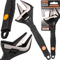 KLUCZ REGULOWANY NASTAWNY SZWED 8'' 0-39mm SZEROKI SOLIDNY RICHMANN C6497