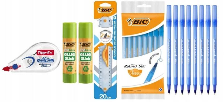 BIC WYPRAWKA SZKOLNA ZESZYTY TEMATYCZNE ZESTAW DO SZKOŁY klasa 4-8 Bidon zdjęcie 5