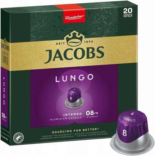 Kapsułki do Nespresso Jacobs Lungo Intenso 100 sztuk na Arena.pl