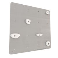 ścianka wspinaczkowa kwadrat 1 szary - chwyty białe