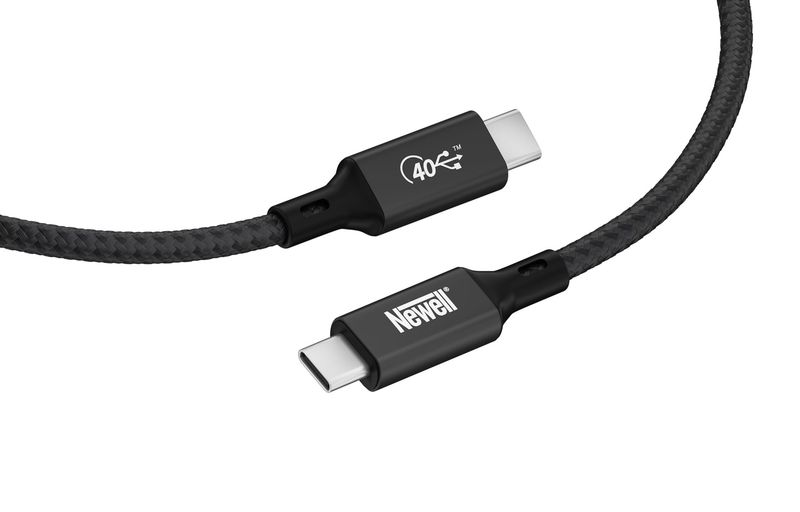 Kabel Newell USB C - USB-C 4.0 - 1 m, grafitowy zdjęcie 2