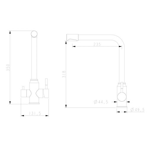 Bateria kuchenna WEZER EKO4C-01-BLACK z podłączeniem do filtra wody na Arena.pl