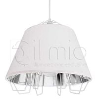 Druciana LAMPA wisząca FALUN 307255 Il mio abażurowa OPRAWA zwis drut loft biały