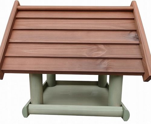 DUŻY karmnik dla ptaków DREWNIANY impregnowany OZDOBA budka XXL na Arena.pl