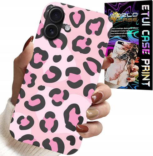 ETUI DO IPHONE 16 PLUS - RÓŻOWA PANTERKA PANTERA KOBIECE WZORY na Arena.pl